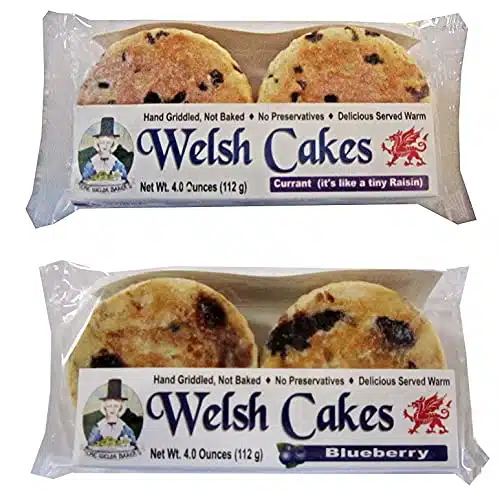 Welsh Cakes By Welsh Baker   Flavor Variety Box   Cakes In All   Cakes Per Package   Currant And Blueberry