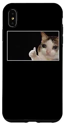 Iphone Xs Max Thumbs Up Crying Cat Meme Case