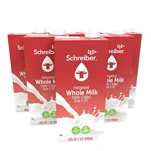 Schreiber Whole Milk, Shelf Stable Milk, Low Fat With Vitamin A & D, Oz (Pack)