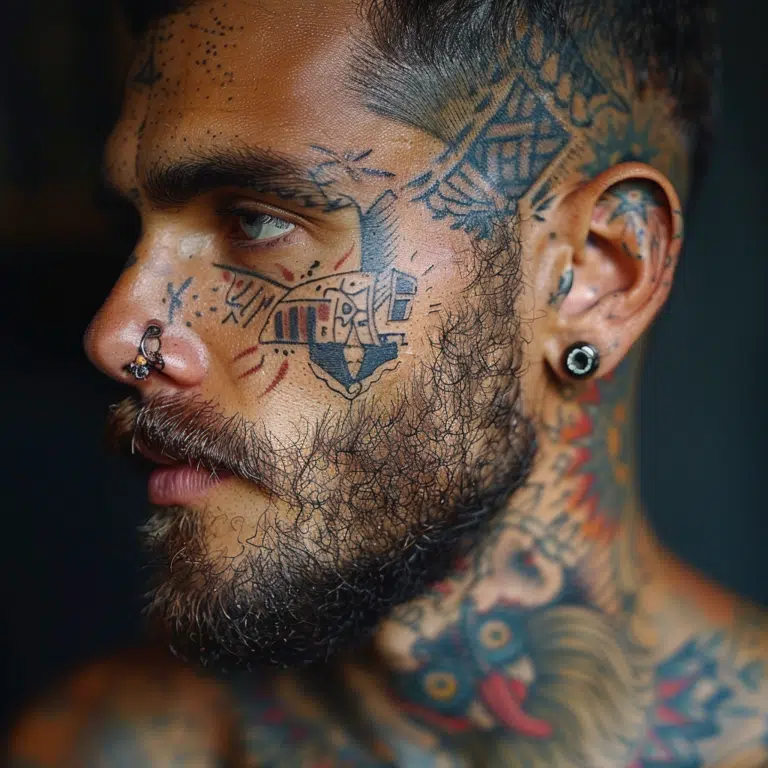face tattoos for men