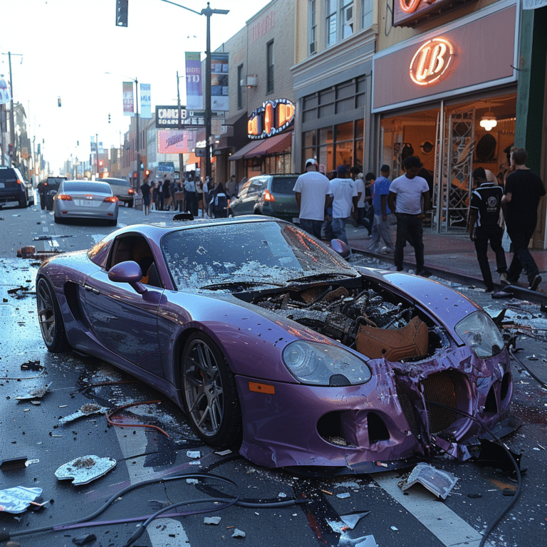 justin bieber car accident