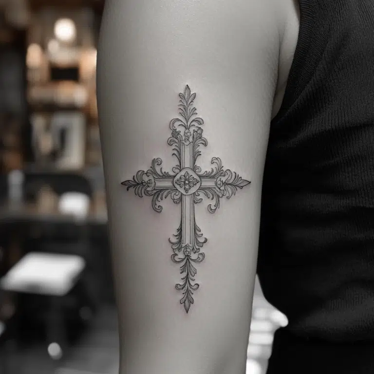 faith cross tattoo